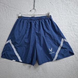 Air Force USAF Blue Shorts Med Reflective IPTU Trunks Official With Pockets 6"